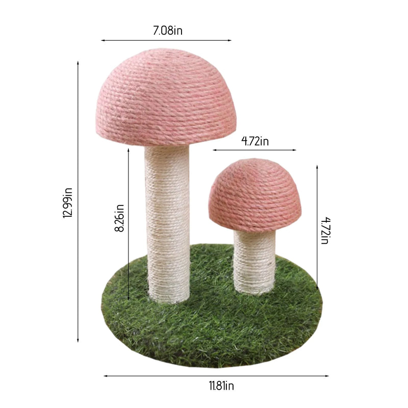 mushroom cat climbing frame, view 13 - MRSLM