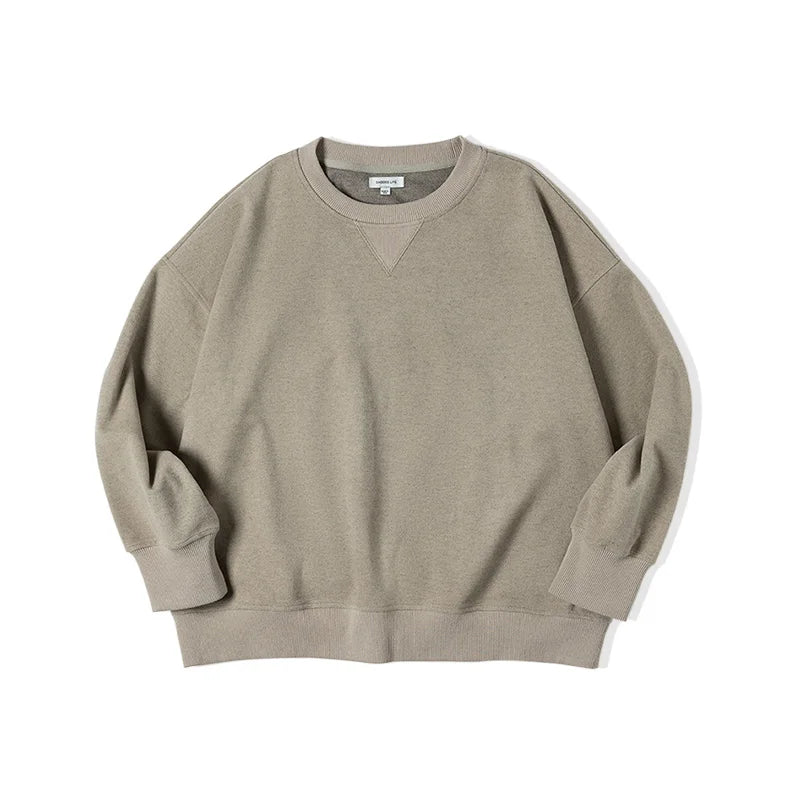 basic solid color loose hoodie, view 2 - MRSLM