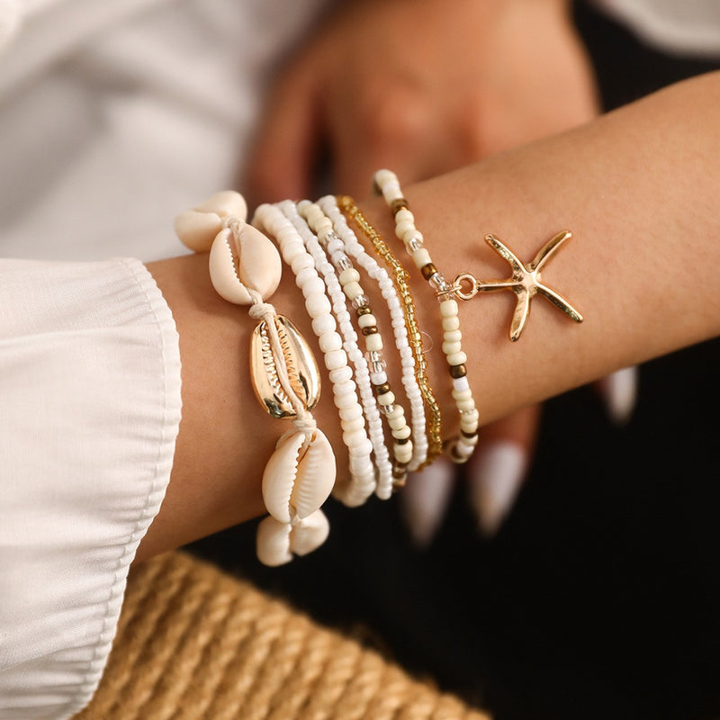 starfish bracelet set, view 6 - MRSLM