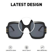 Oversized oval sunglasses with gradient lenses, view 11 - MRSLM