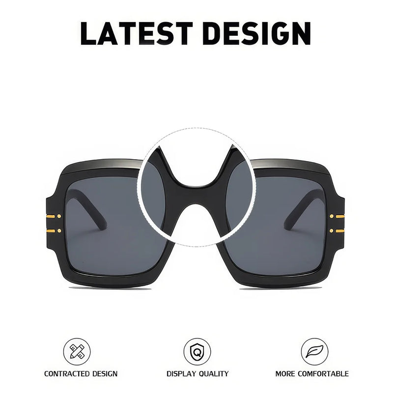 Oversized oval sunglasses with gradient lenses, view 11 - MRSLM