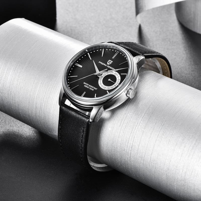men's stainless steel quartz watch, view 9 - MRSLM