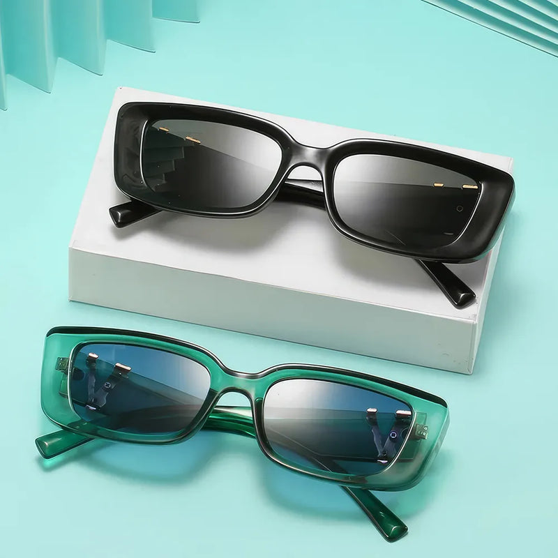 retro rectangle sunglasses, view 7 - MRSLM