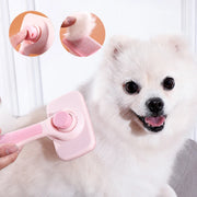 self-cleaning dog and cat grooming brush, view 5 - MRSLM