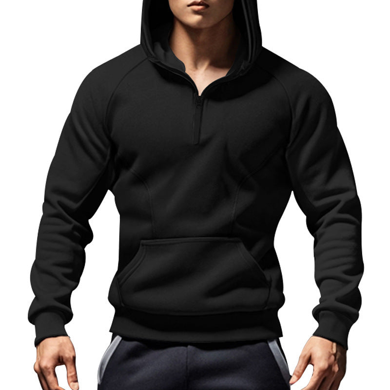 half zip fleece pullover sweater, view 5 - MRSLM