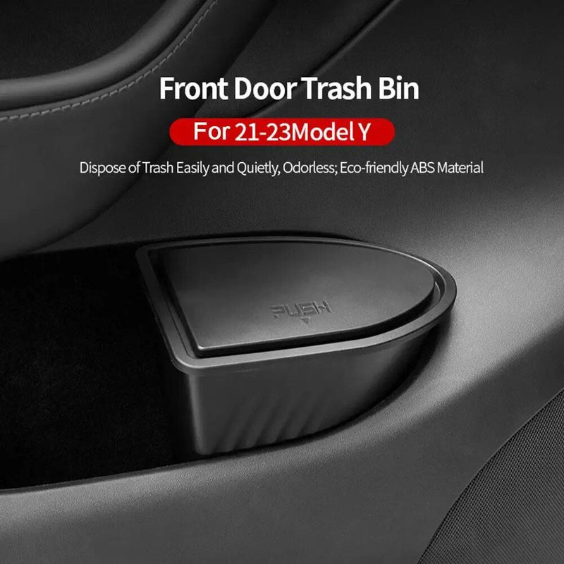 Tesla Model Y door trash bin, view 4 - MRSLM