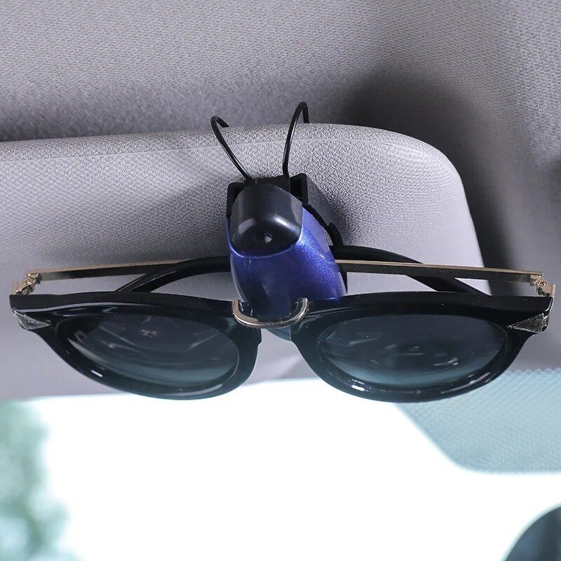 universal car visor sunglasses holder and card clip, view 6 - MRSLM