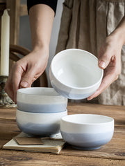 4-piece porcelain bowl set, view 10 - MRSLM