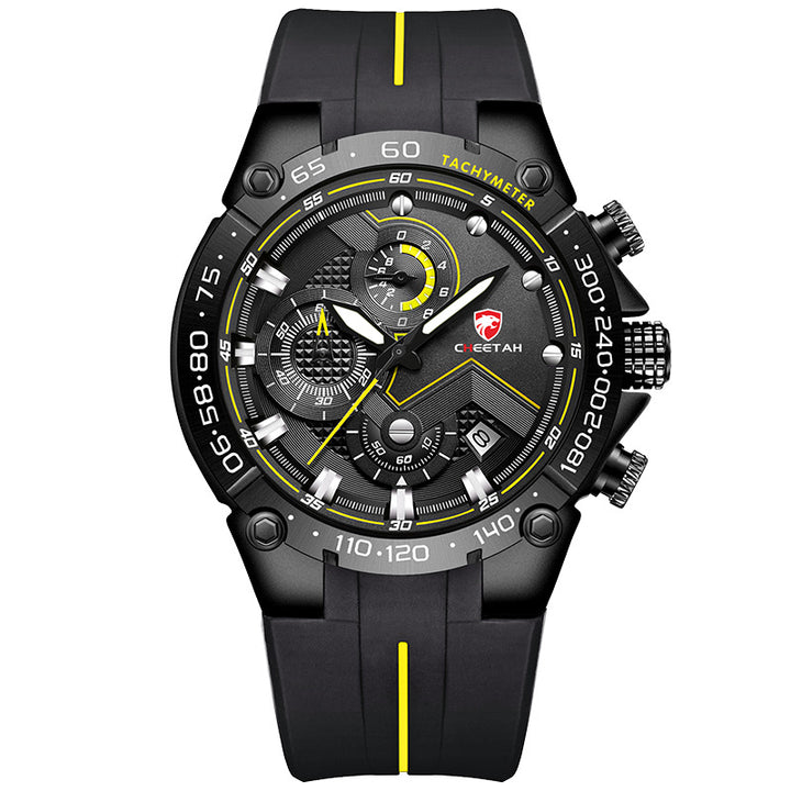 Men's Sports Watch Multifunction Dial Luminous Hands