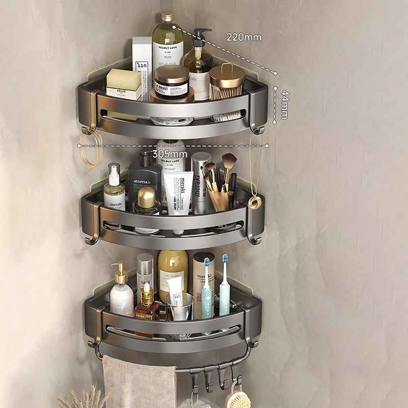 adhesive bathroom shampoo holder, view 5 - MRSLM