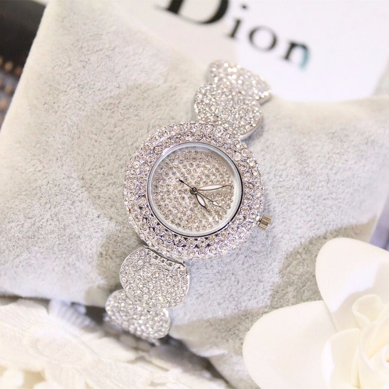 Steel Band Crystal Full Diamond Watch