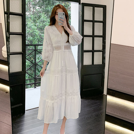 sweet french puff sleeve dress - MRSLM