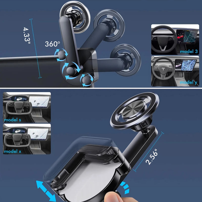 magnetic car phone holder, view 5 - MRSLM