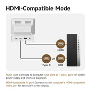 USB-C hub with mini display, view 8 - MRSLM