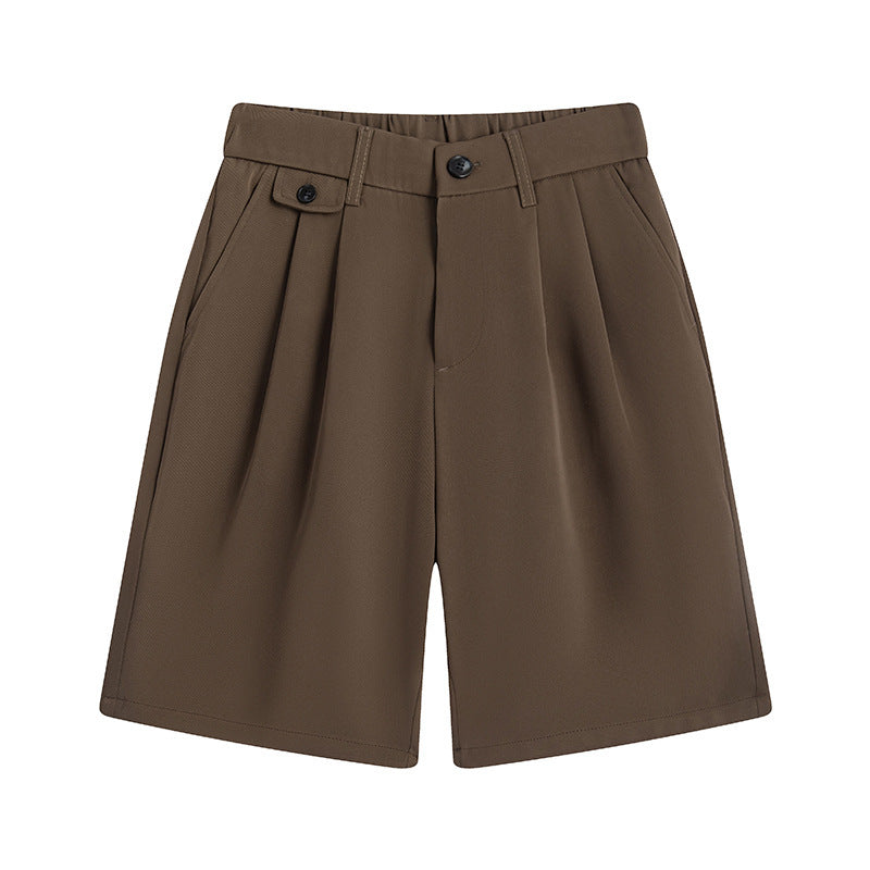 Bequeme, weiche Herren-Shorts in Unifarben, kleine Anzughose
