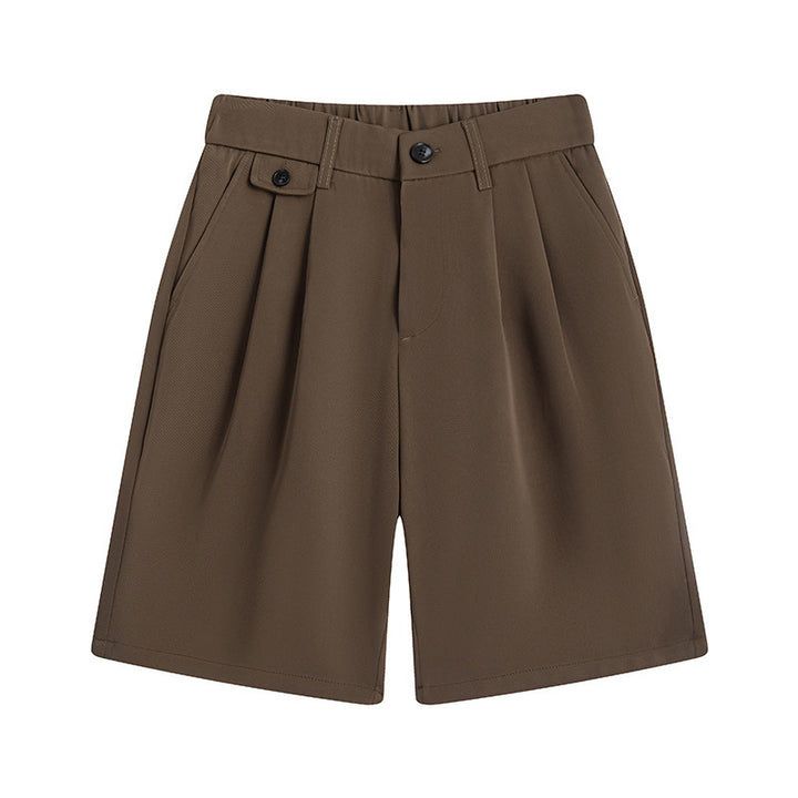 Bequeme, weiche Herren-Shorts in Unifarben, kleine Anzughose