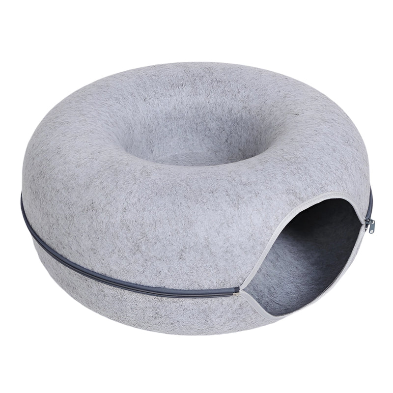 Donut cat bed and tunnel, view 4 - MRSLM