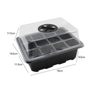 12-cell seedling tray with humidity dome, view 4 - MRSLM