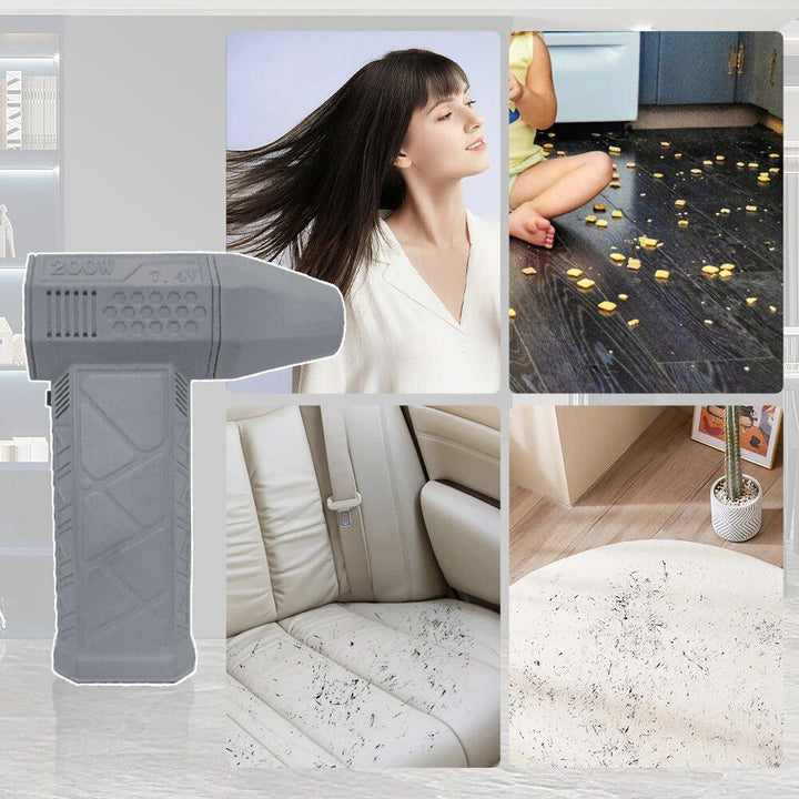 High-Speed Mini Turbo Jet Fan - 110,000 RPM with Built-In Battery