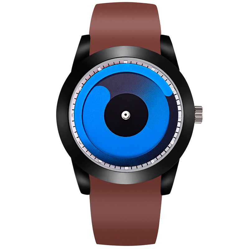 men's whirlpool dial silicone strap watch, view 10 - MRSLM