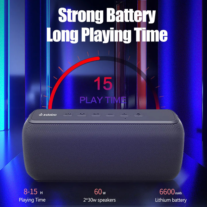 60W High-Power Portable Bluetooth Speaker