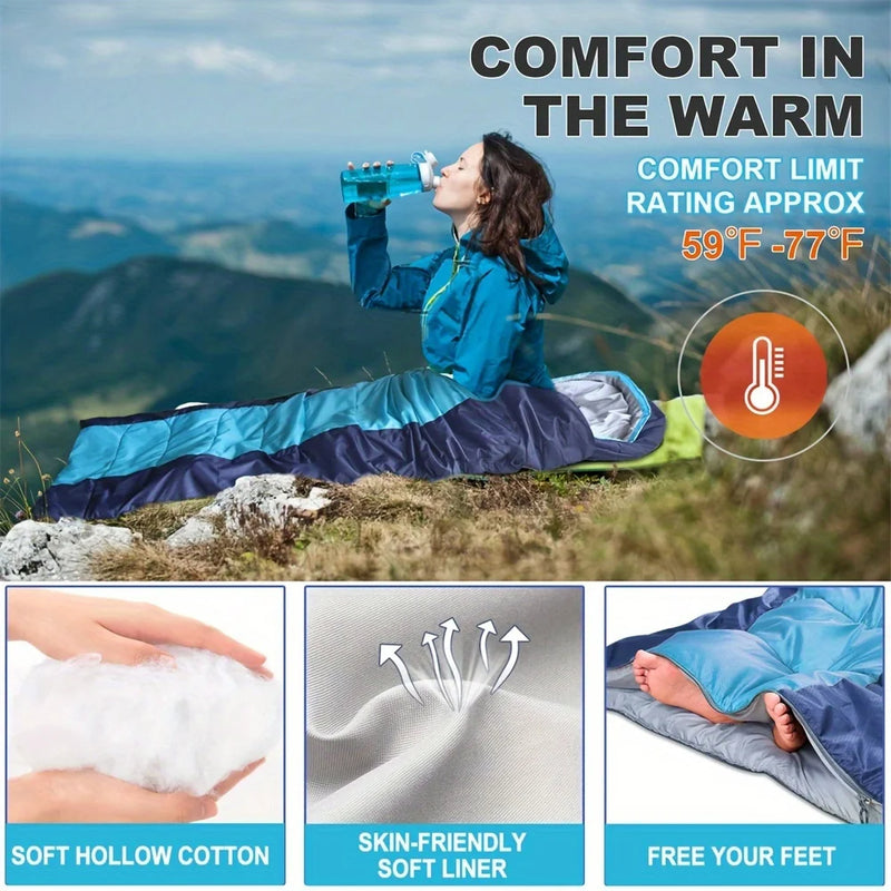 lightweight waterproof envelope sleeping bag, view 4 - MRSLM