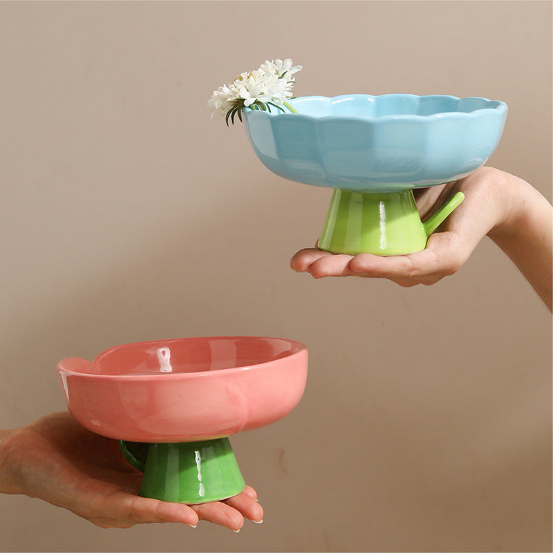 elevated ceramic cat bowl, view 8 - MRSLM