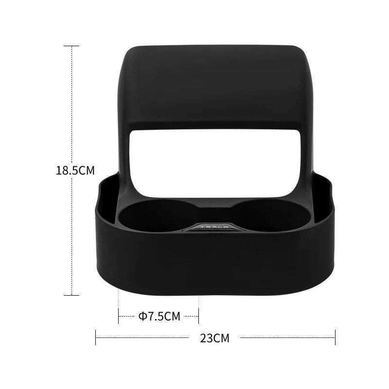 rear seat air vent cup holder for Tesla Model 3 and Y, view 2 - MRSLM