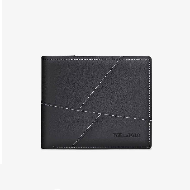 men's ultra-thin leather wallet, view 2 - MRSLM