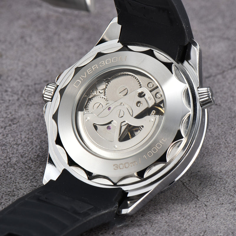 men's mechanical transparent watch, view 6 - MRSLM