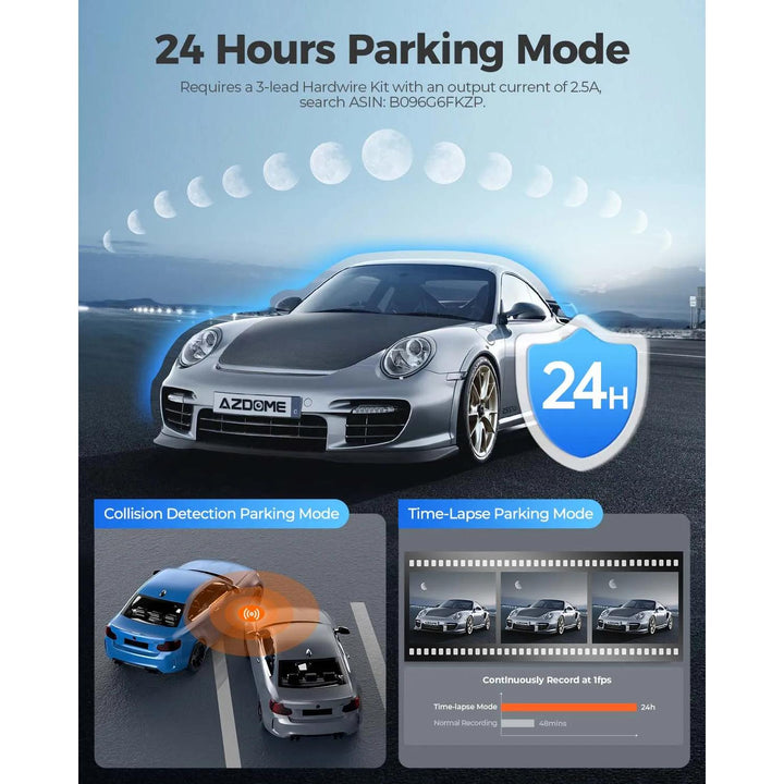 4K Dash Cam with Night Vision, GPS, and WiFi
