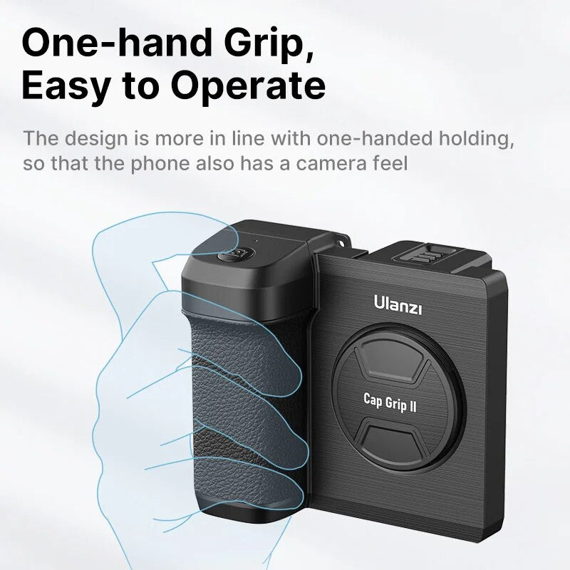 selfie hand grip with Bluetooth shutter, view 4 - MRSLM
