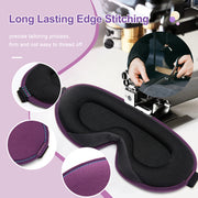 3D memory foam silk sleep mask, view 3 - MRSLM