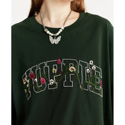 embroidered floral t-shirt, view 7 - MRSLM