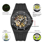 Hollow automatic mechanical watch, view 7 - MRSLM