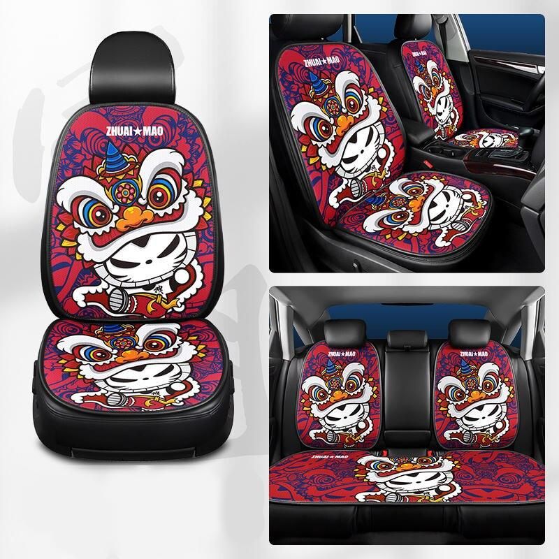 ice silk mesh car seat cover, view 5 - MRSLM