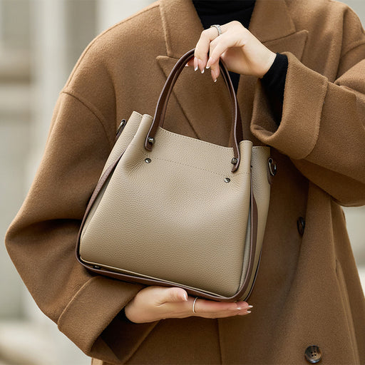 genuine leather tote bag - MRSLM
