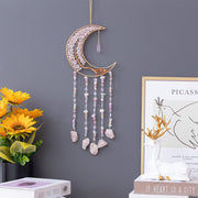 natural agate crystal dream catcher pendant, view 16 - MRSLM