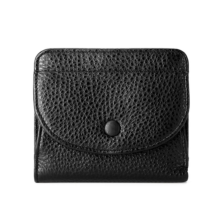Stylish Cowhide Leather RFID Coin Pocket and Card Holder