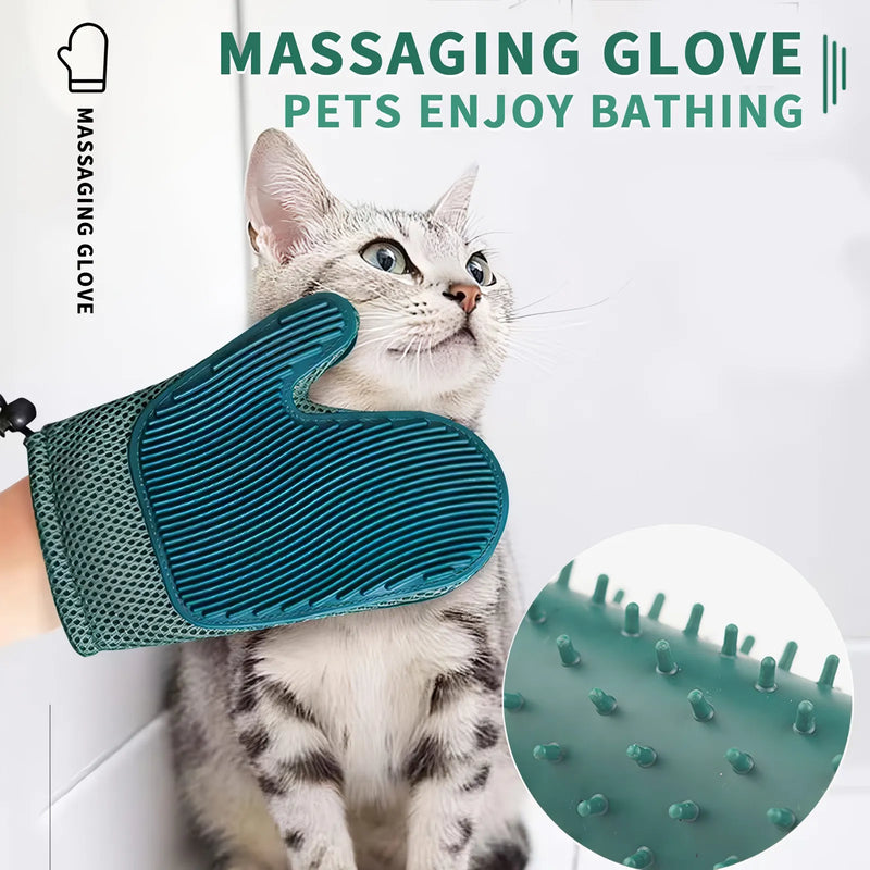 2-in-1 pet grooming and fur removal glove, view 7 - MRSLM