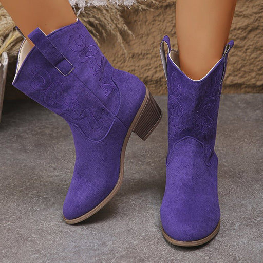 Square heel mid boots, view 6 - MRSLM
