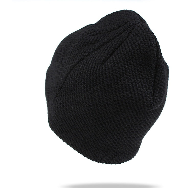 Double-layer knit beanie unisex winter hat, view 4 - MRSLM