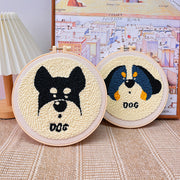 punch needle embroidery kit dog pattern, view 16 - MRSLM