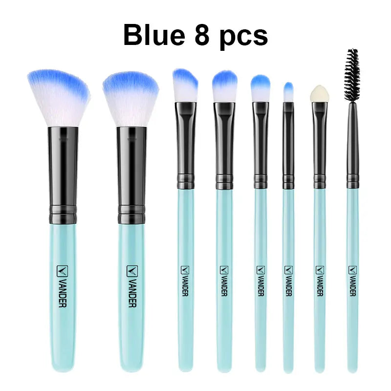 8-piece makeup brush set, view 6 - MRSLM