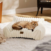Warm plush cat and dog bed, view 5 - MRSLM