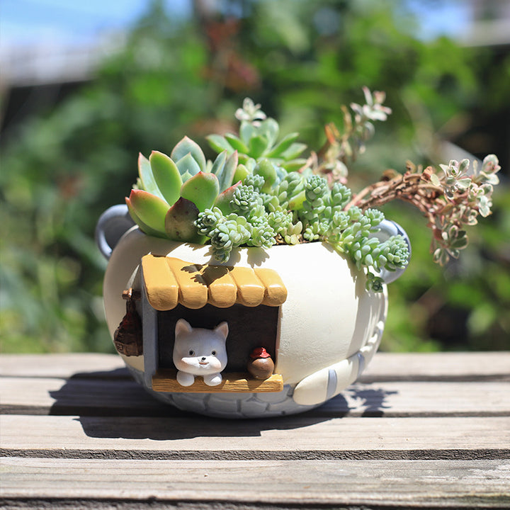 Charming Resin Animal Planter