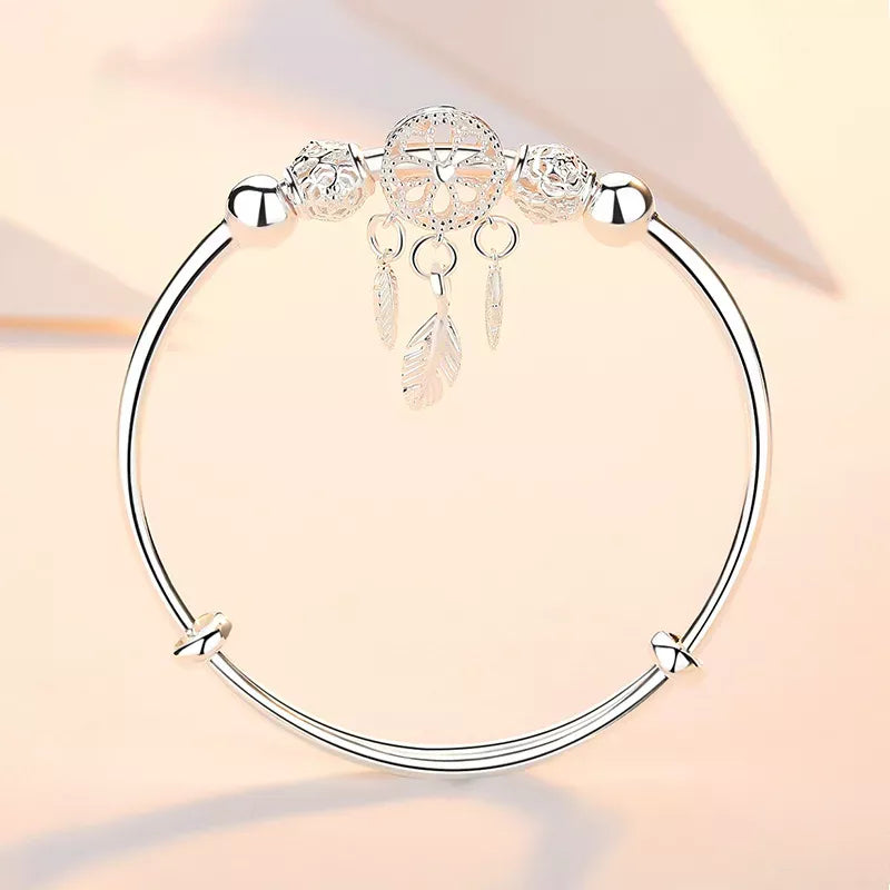 dream catcher adjustable bracelet, view 4 - MRSLM
