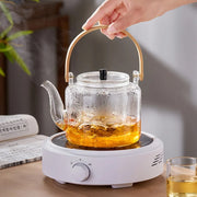 chinese steamed glass teapot set, view 8 - MRSLM