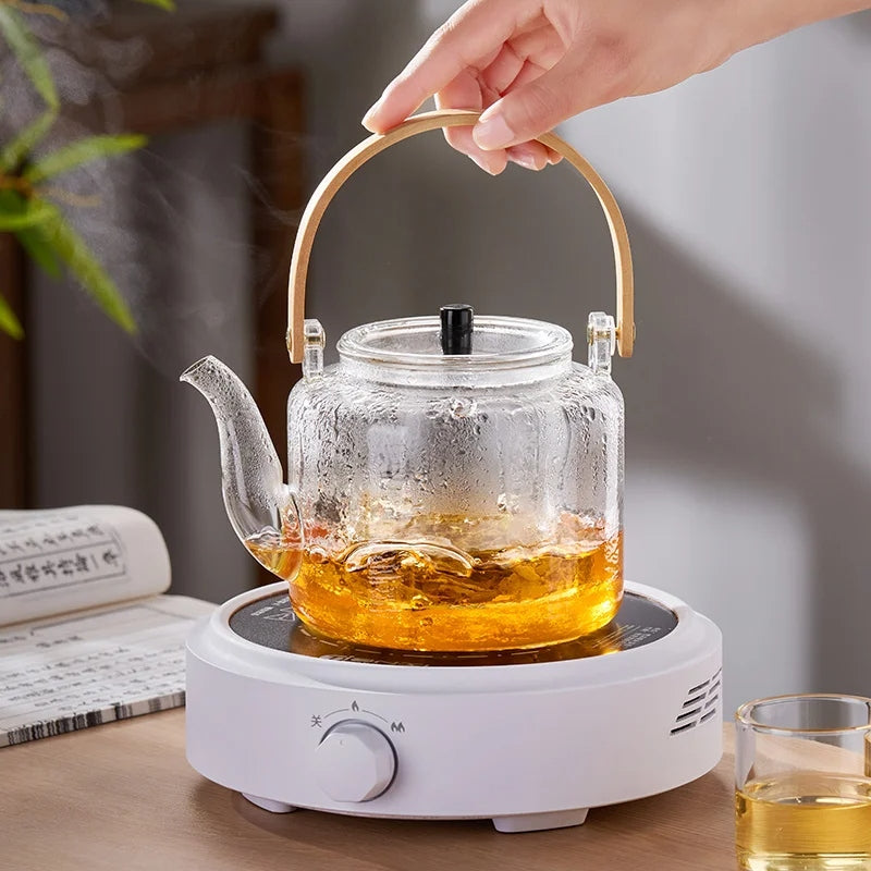 chinese steamed glass teapot set, view 8 - MRSLM