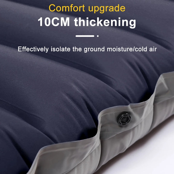 Self-Inflating Camping Mattress with Built-In Pump